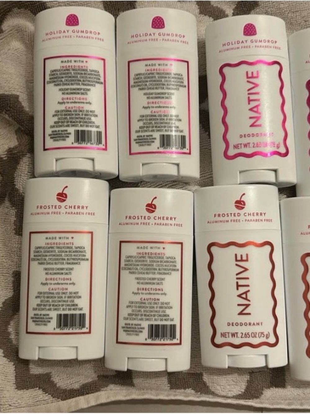 Native Sugar Cookie Deodorant Stick - White with Gold Accents
